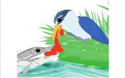 KISAH BURUNG UDANG DENGAN IKAN TOMAN (Buku Cerita Pustaka)